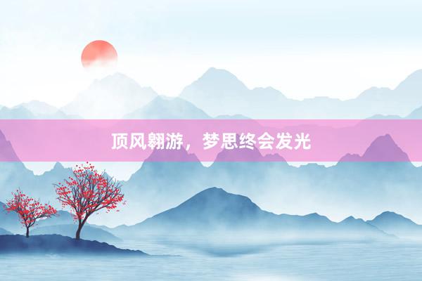 顶风翱游，梦思终会发光