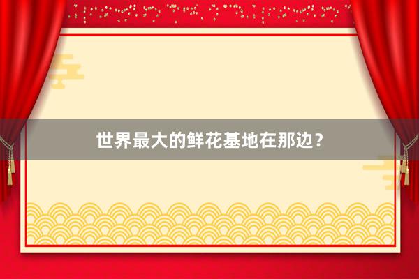 世界最大的鲜花基地在那边？